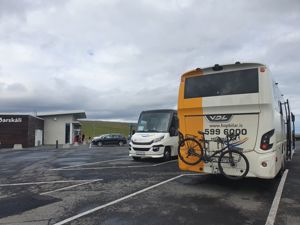 La bicicletta sul Bus in Islanda